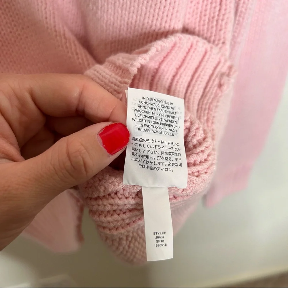 NWT J. Crew 1988 rollneck sweater pink small